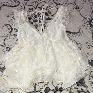 Wild Fable White Lace Blouse